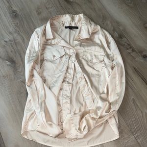 super cute silk button up , size small , worn once
